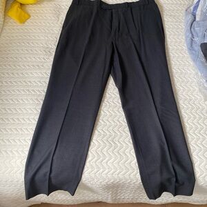 Brooks Brothers Stretch Black Wool Pants